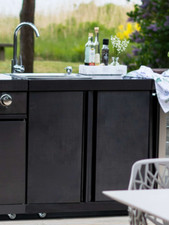 outdoor kitchen sink unit on