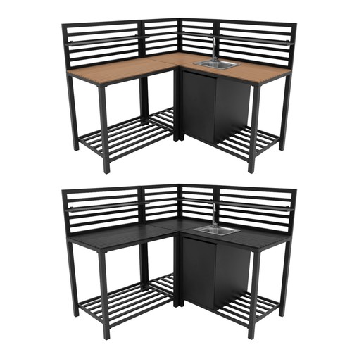Piece outdoor kitchen with - 3,