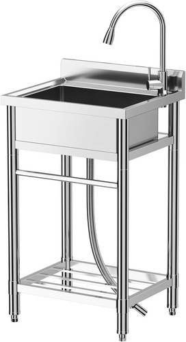 Stainless steel sink with - stainless,